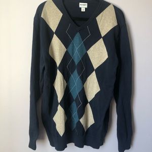 Men’s Old Navy argyle sweater